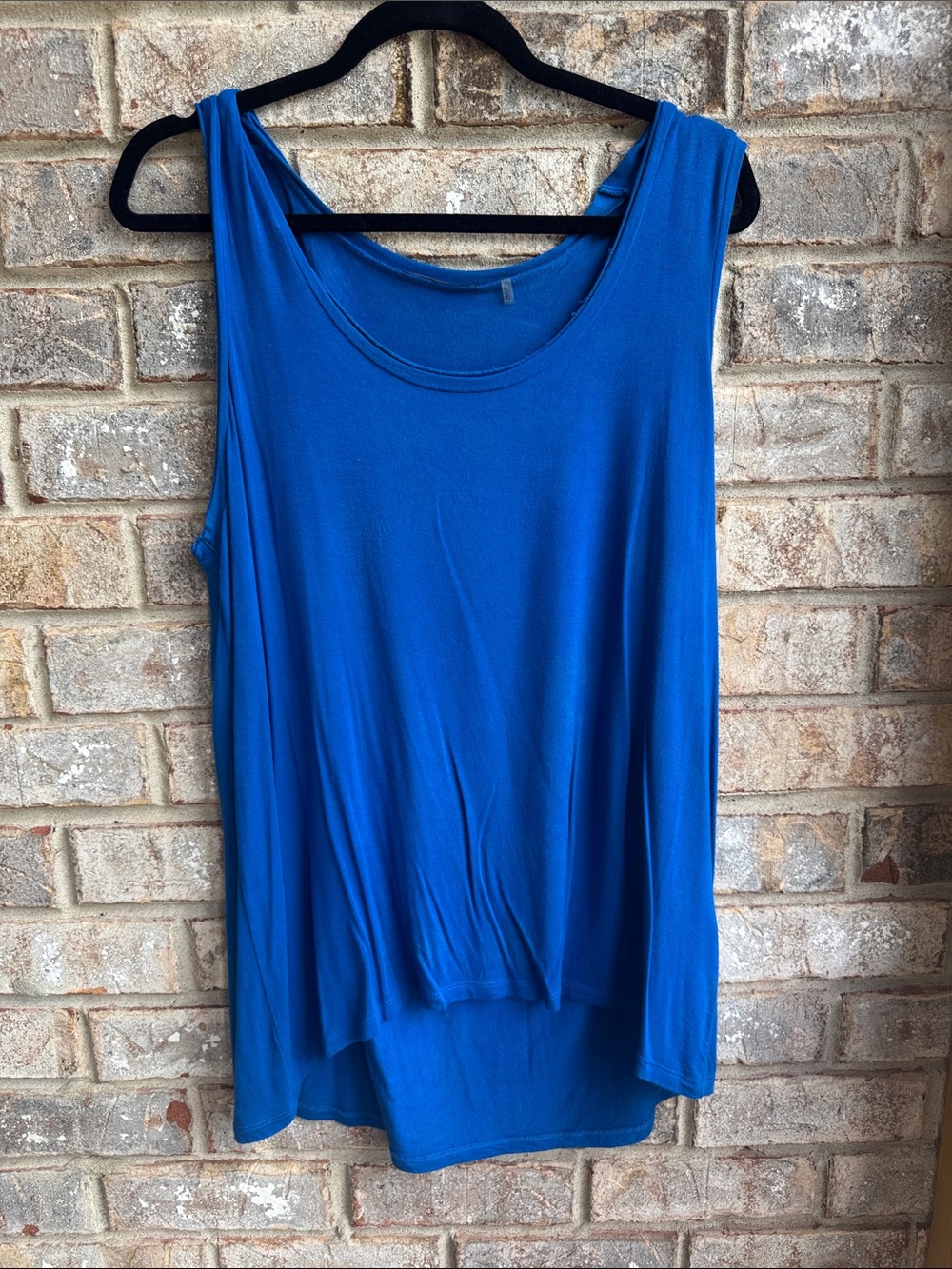 Tahari Royal Blue Scoop Neck Tank Top   Super soft.